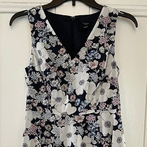 Ann Taylor Sleeveless Floral Dress Size 0 Petite